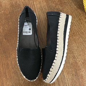 Dr. Scholl's Sunray Espadrille Sneaker in Black - NWT
